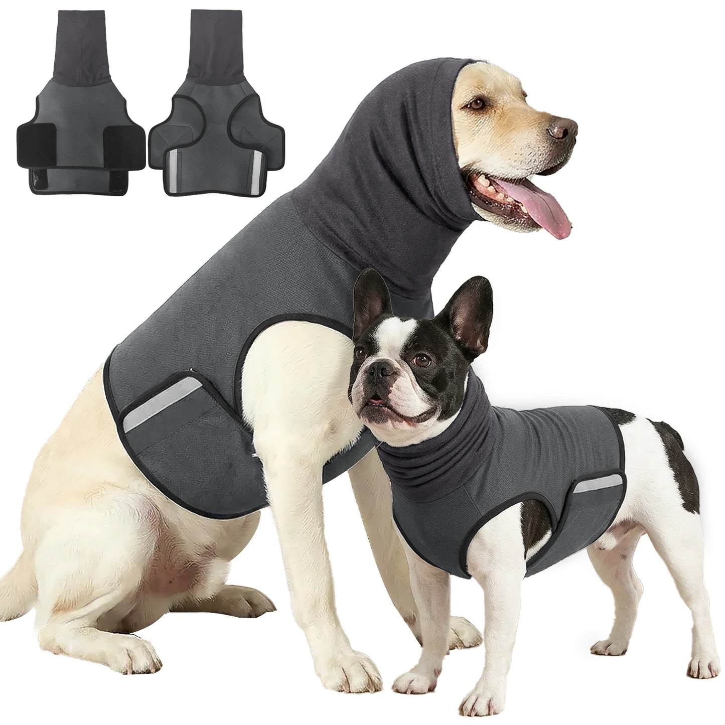 Petssify Dog Anxiety Vest – Skin-Friendly Calming Thunder Jacket for Dogs
