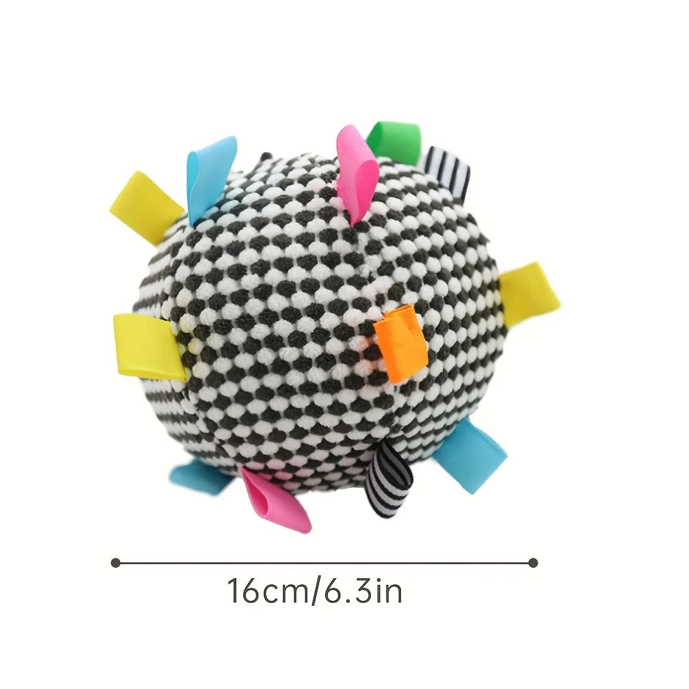 Interactive Dog Chew Ball Toy | Stress Relief | Bite-Resistant | Plush Tug-of-War | 3 Colors