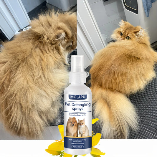 Petssify Pet Detangling Spray – Leave-In Conditioner for Dogs & Cats