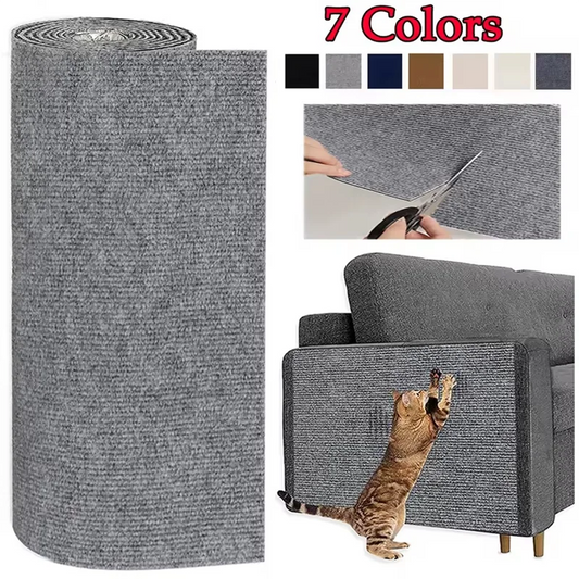 Petssify Self-Adhesive Cat Scratcher Sofa Protector – Trimmable Carpet Mat (7 Colors)