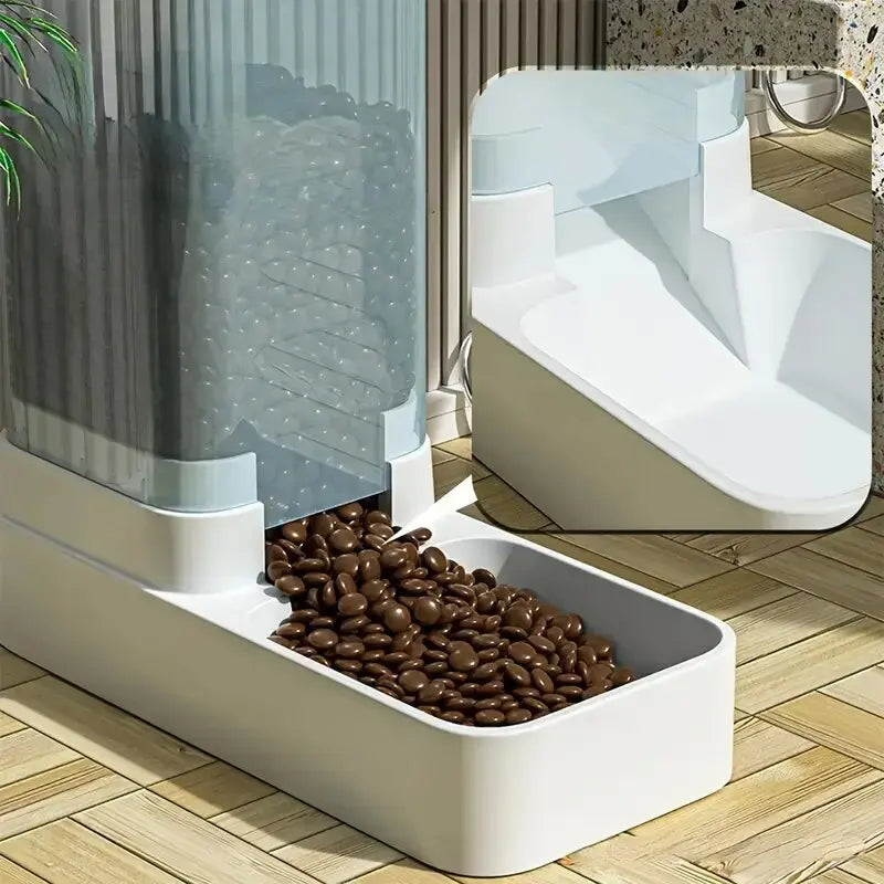 Petssify Automatic Gravity Pet Feeder – 2-in-1 Food & Water Dispenser Set