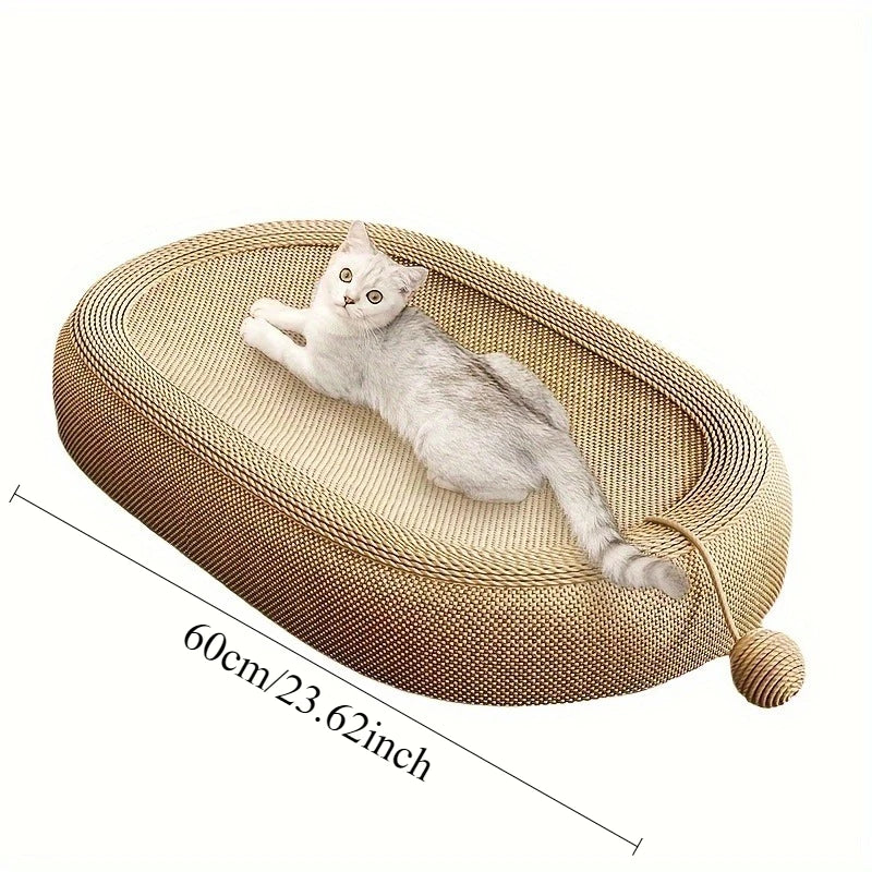 Petssify Universal Cat Scratching Board Bed – Durable Sisal Multi-Functional Toy Set