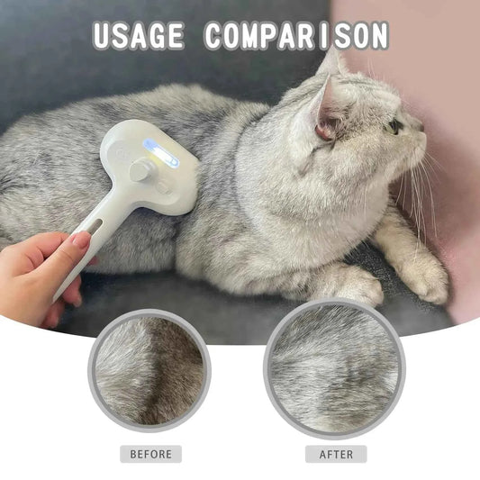 Self-Cleaning Pet Grooming Brush | Removes Loose Hair | Soft Bristles | For Dogs & Cats