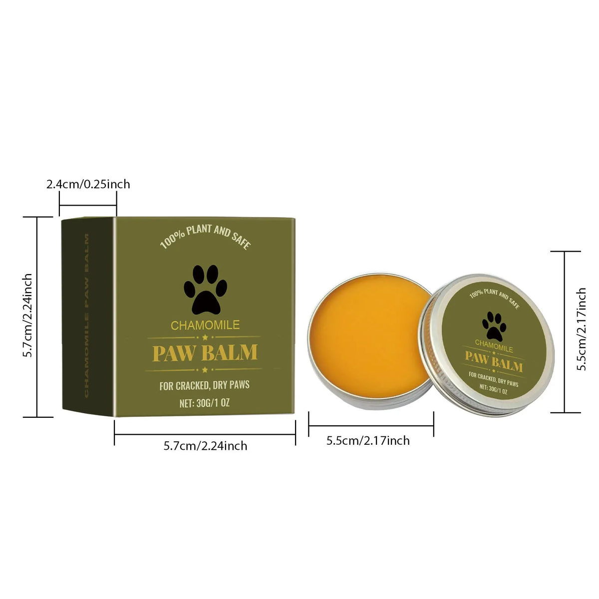 Petssify Natural Dog Paw Balm – Paw Protector & Nose Moisturizer for Dogs