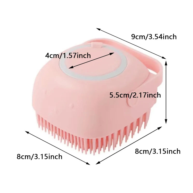 Petssify Dog Bathing Brush – Shampoo Dispenser & Massage Brush for Dogs & Cats