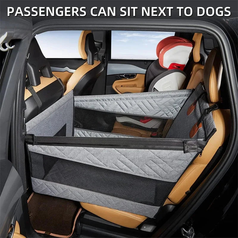 Petssify Full Coverage Pet Car Nest Bed – Back Seat Hammock Extender for Dogs