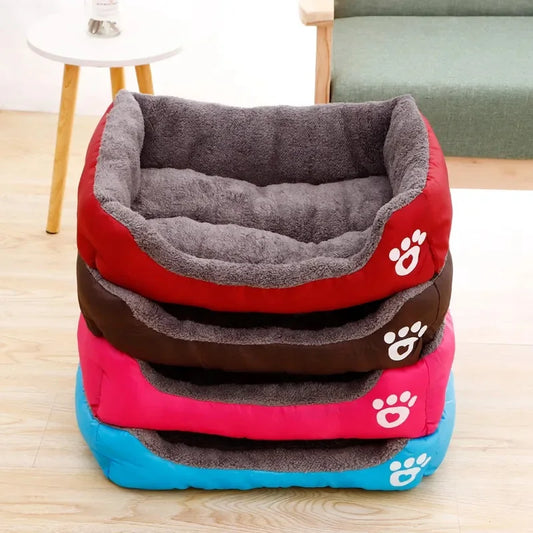 Petssify Large Square Nest Pet Bed – Candy-Colored Cozy Kennel for Dogs & Cats