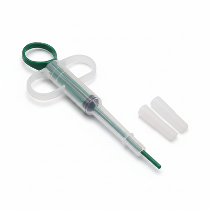 2-in-1 Pet Medicine Syringe – White Background