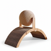 Petssify 2-in-1 Wooden Cat Scratching Ball – Sisal & Corrugated Scratcher