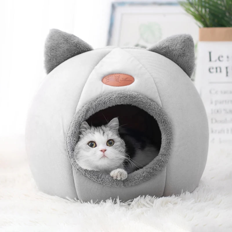 Petssify Deep Sleep Comfort Cat Bed – Cozy Cave Nest for Cats & Small Dogs