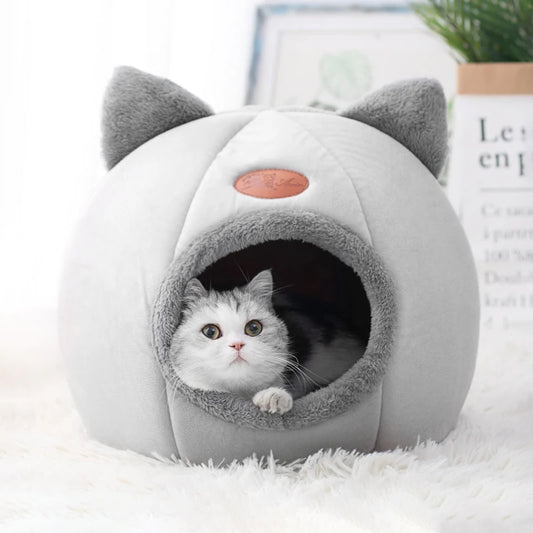 Petssify Deep Sleep Comfort Cat Bed – Cozy Cave Nest for Cats & Small Dogs