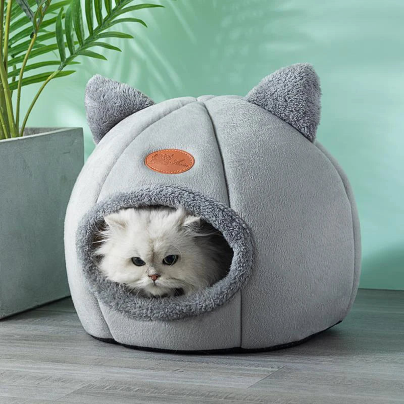 Petssify Deep Sleep Comfort Cat Bed – Cozy Cave Nest for Cats & Small Dogs