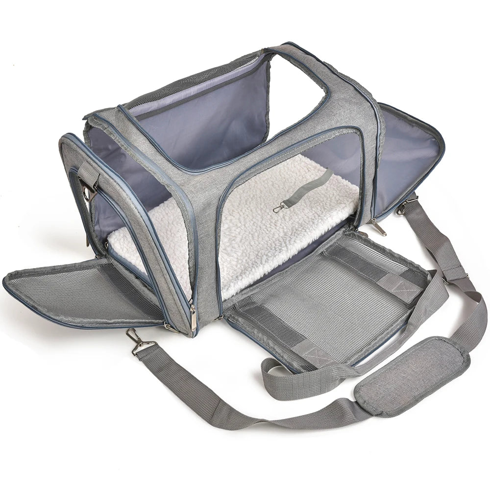Petssify Airline-Approved Pet Carrier Backpack – Soft-Sided Travel Bag for Small Dogs & Cats