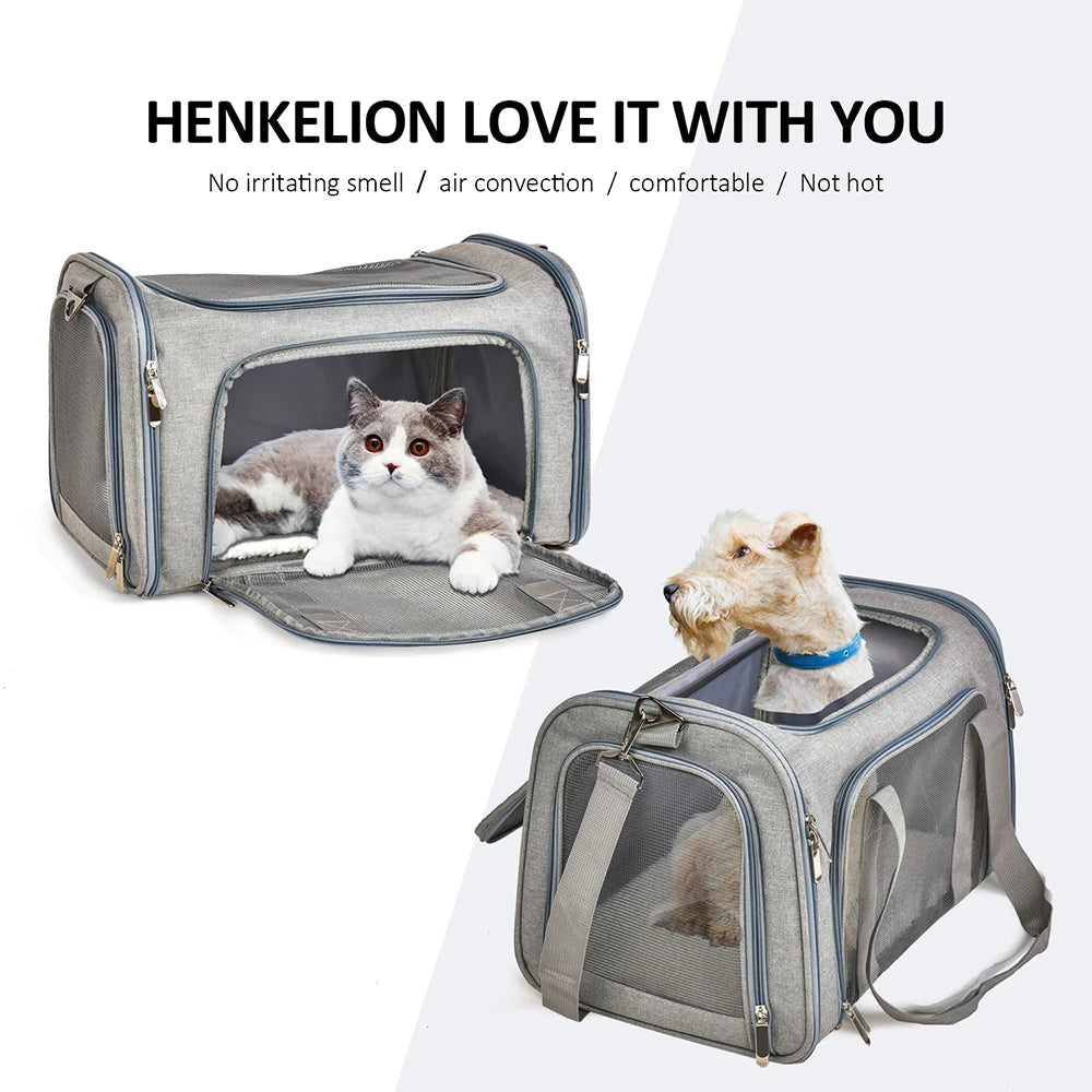 Petssify Airline-Approved Pet Carrier Backpack – Soft-Sided Travel Bag for Small Dogs & Cats