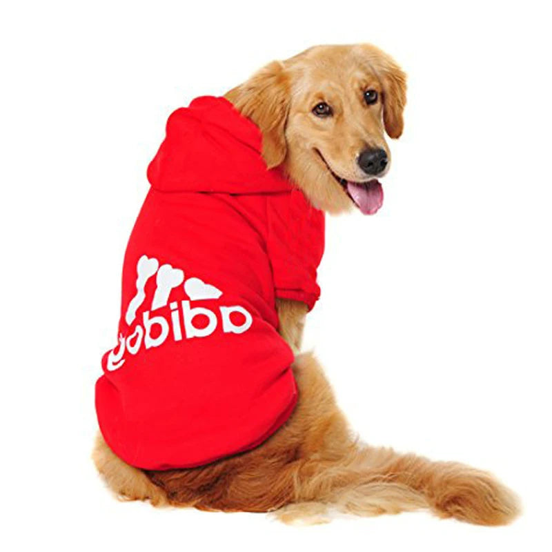 XS-9XL Adidog Pet Dog Clothes for Small Medium Big Large Dogs Cotton Hooded Sweatshirt Hot Selling Warm Two-Legged Pets Jacket