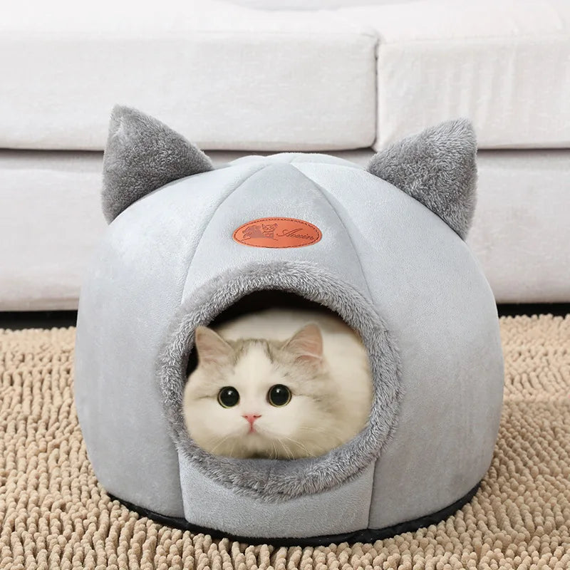 Petssify Deep Sleep Comfort Cat Bed – Cozy Cave Nest for Cats & Small Dogs
