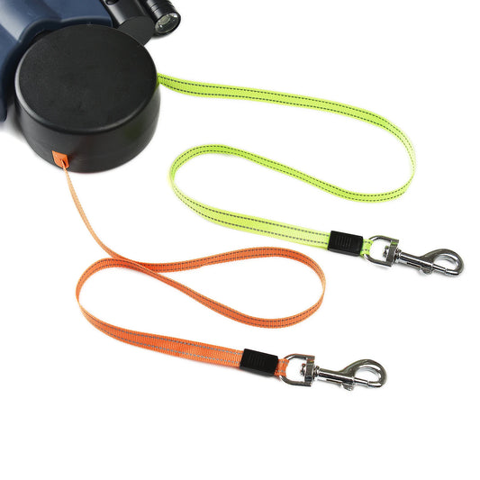 3M Dual Retractable Dog Leash with LED & Reflective Design (Small Dogs)