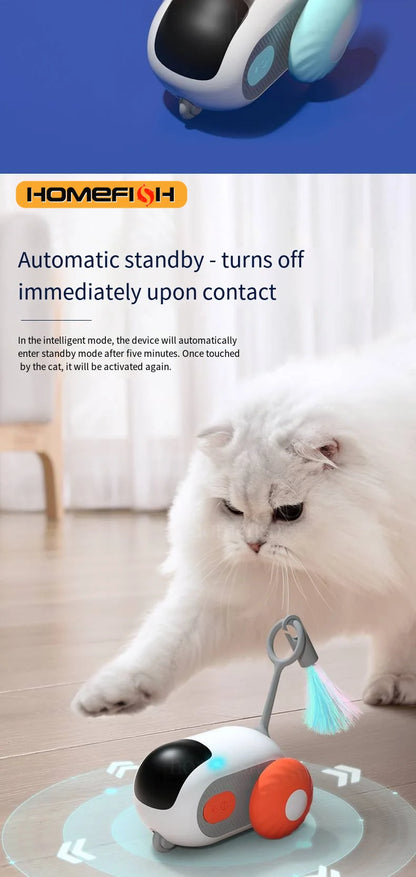 Smart RC Cat Toy Car | 2 Modes | Remote Controlled | Interactive Kitten Training Toy for Cats & Dogs