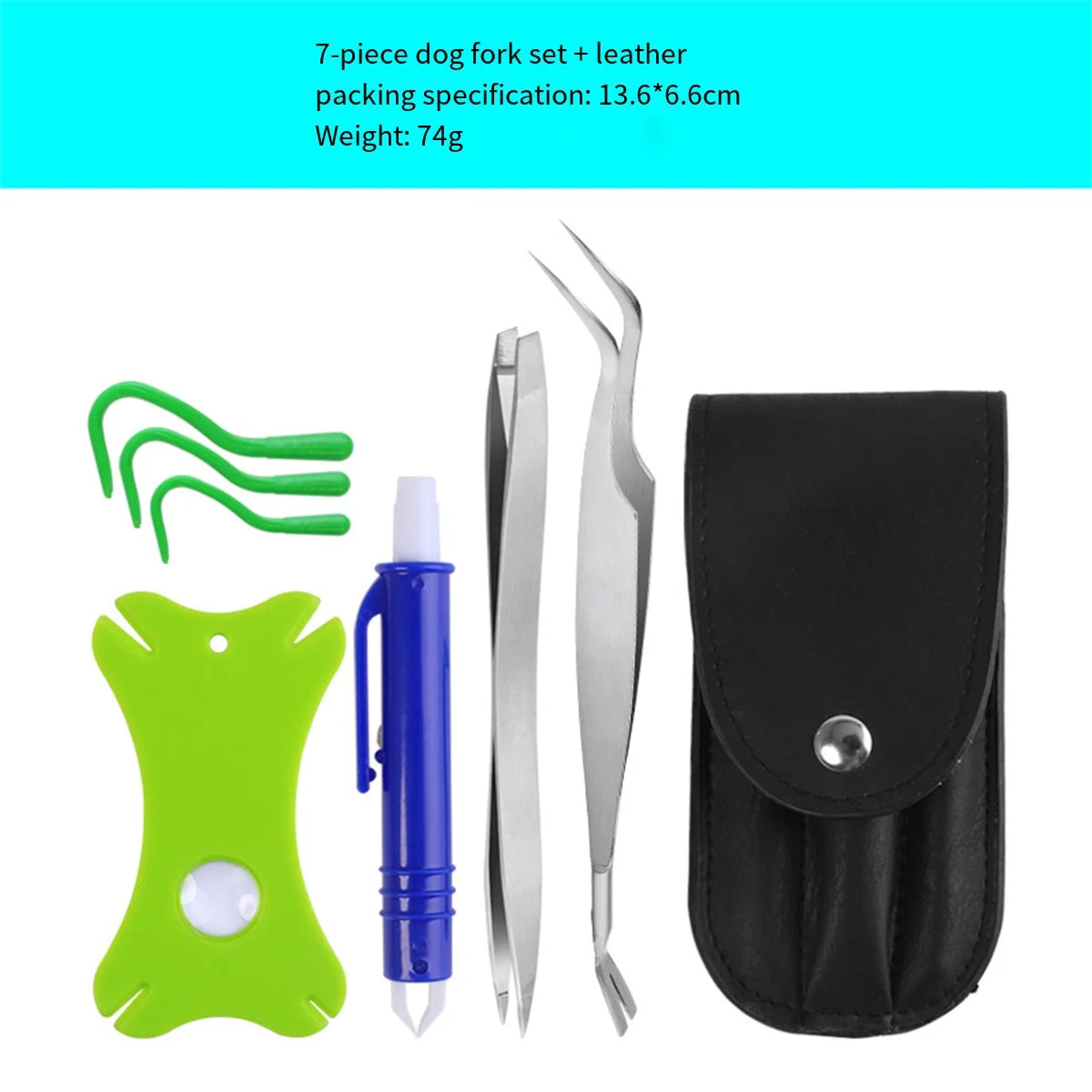 Petssify Tick & Flea Removal Kit – 7-Piece Tool Set for Dogs, Cats & Humans