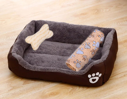 Petssify Large Square Nest Pet Bed – Candy-Colored Cozy Kennel for Dogs & Cats