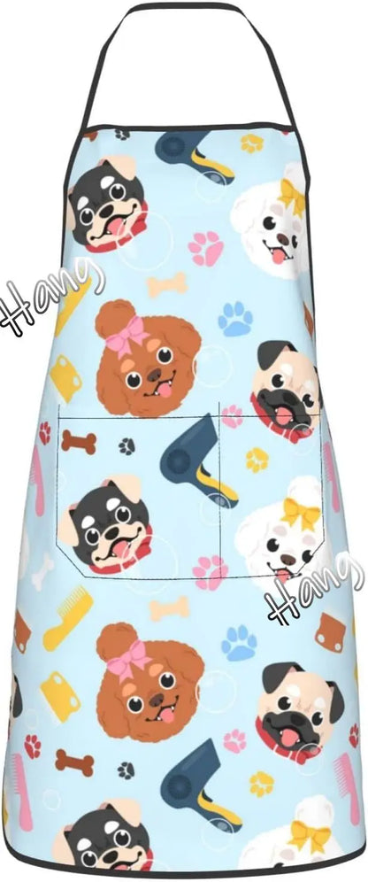 Petssify Waterproof Pet Grooming Apron – Adjustable Kitchen & BBQ Bib with Pockets