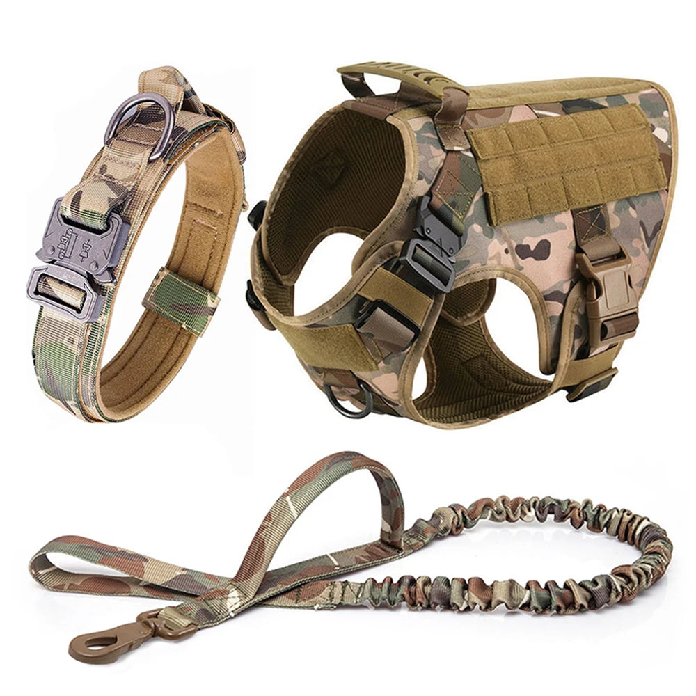 Large Dog Harness & Leash Set | Training Walking Vest | For German Shepherd, Malinois & Large Breeds