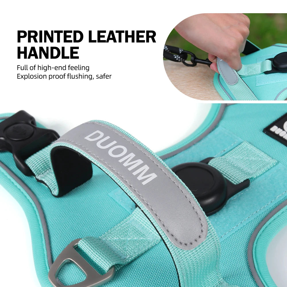 Petssify Dog Harness with AirTag Holder – No-Pull Reflective Waterproof Vest
