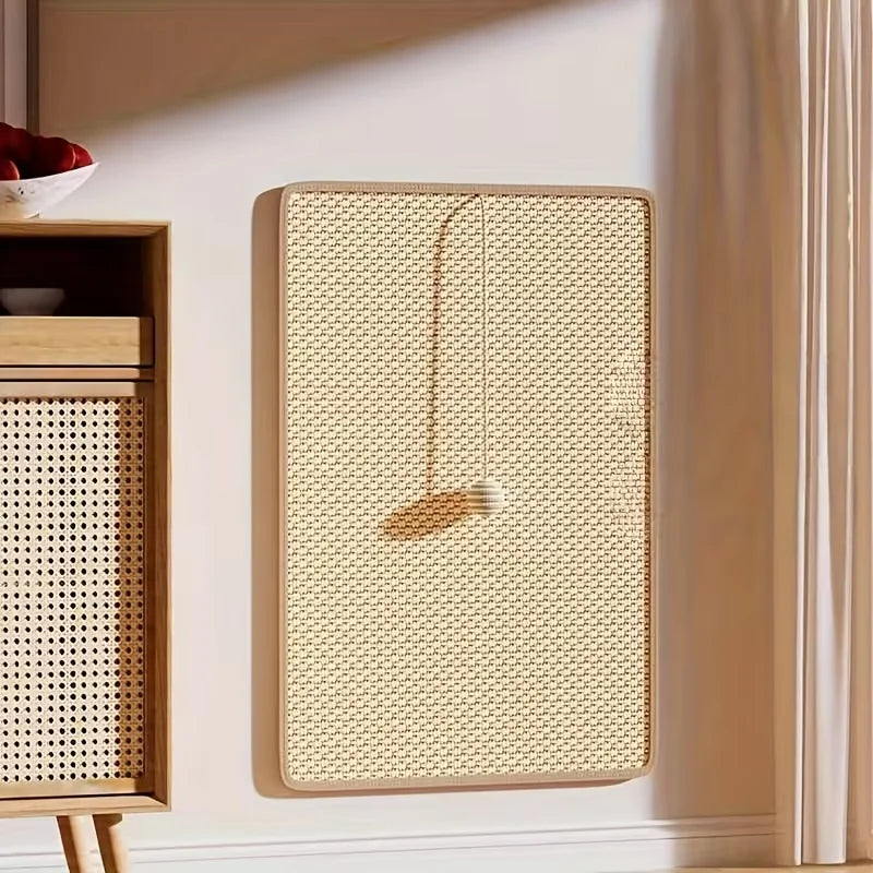 Petssify Standing Sisal Cat Scratcher – Space-Saving Vertical Scratcher with Ball