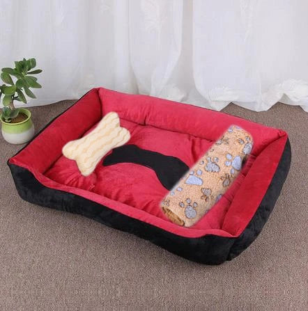 Petssify Large Square Nest Pet Bed – Candy-Colored Cozy Kennel for Dogs & Cats