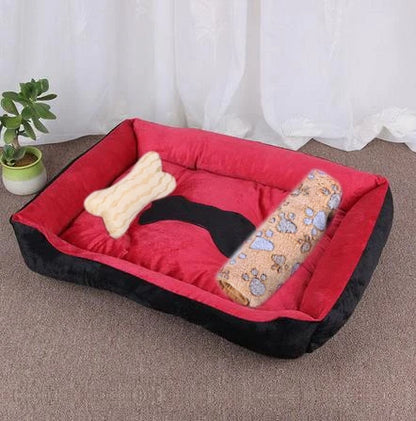 Petssify Large Square Nest Pet Bed – Candy-Colored Cozy Kennel for Dogs & Cats