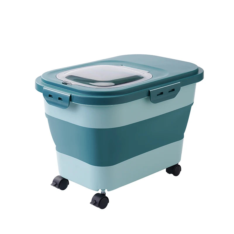 Petssify Collapsible Pet Food Storage Container – Airtight 33LB Dry Food Box