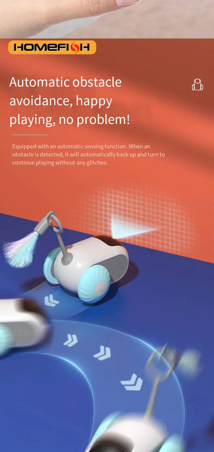 Smart RC Cat Toy Car | 2 Modes | Remote Controlled | Interactive Kitten Training Toy for Cats & Dogs