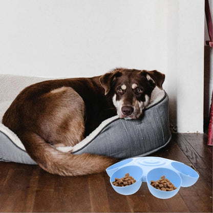 Petssify Flower-Shaped Multi-Compartment Pet Bowl – 6-Section Feeder