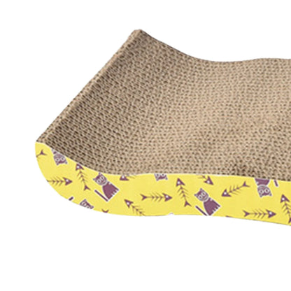 Petssify Cardboard Cat Scratcher Lounge Bed – Durable Scratch Pad & Nest