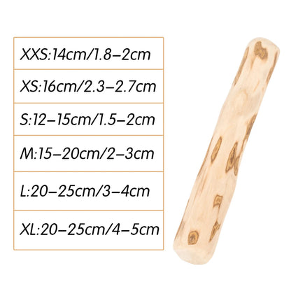 Natural Coffee Wood Dog Chew Toys Long Lasting Chewable Stick Dogs Supplies Stress Relief Chew Stick Pet Molar Toy For Dog Puppy