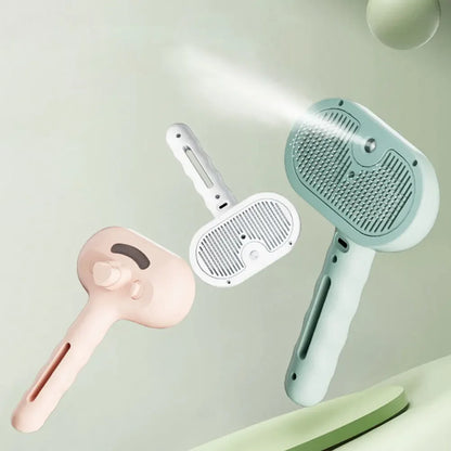 3-in-1 Pet Steam Brush | Spray, Deshed & Groom | For Cats, Dogs & Small Animals