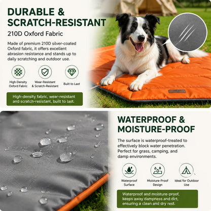 Petssify Waterproof Chew-Proof Dog Mat – Portable Travel Crate Pad