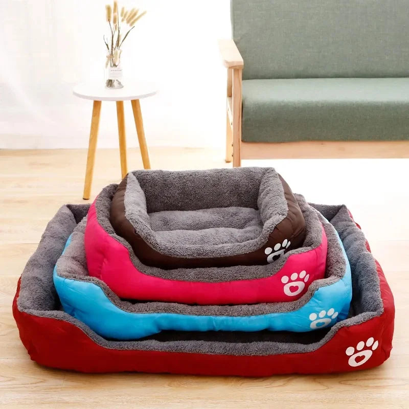 Petssify Large Square Nest Pet Bed – Candy-Colored Cozy Kennel for Dogs & Cats