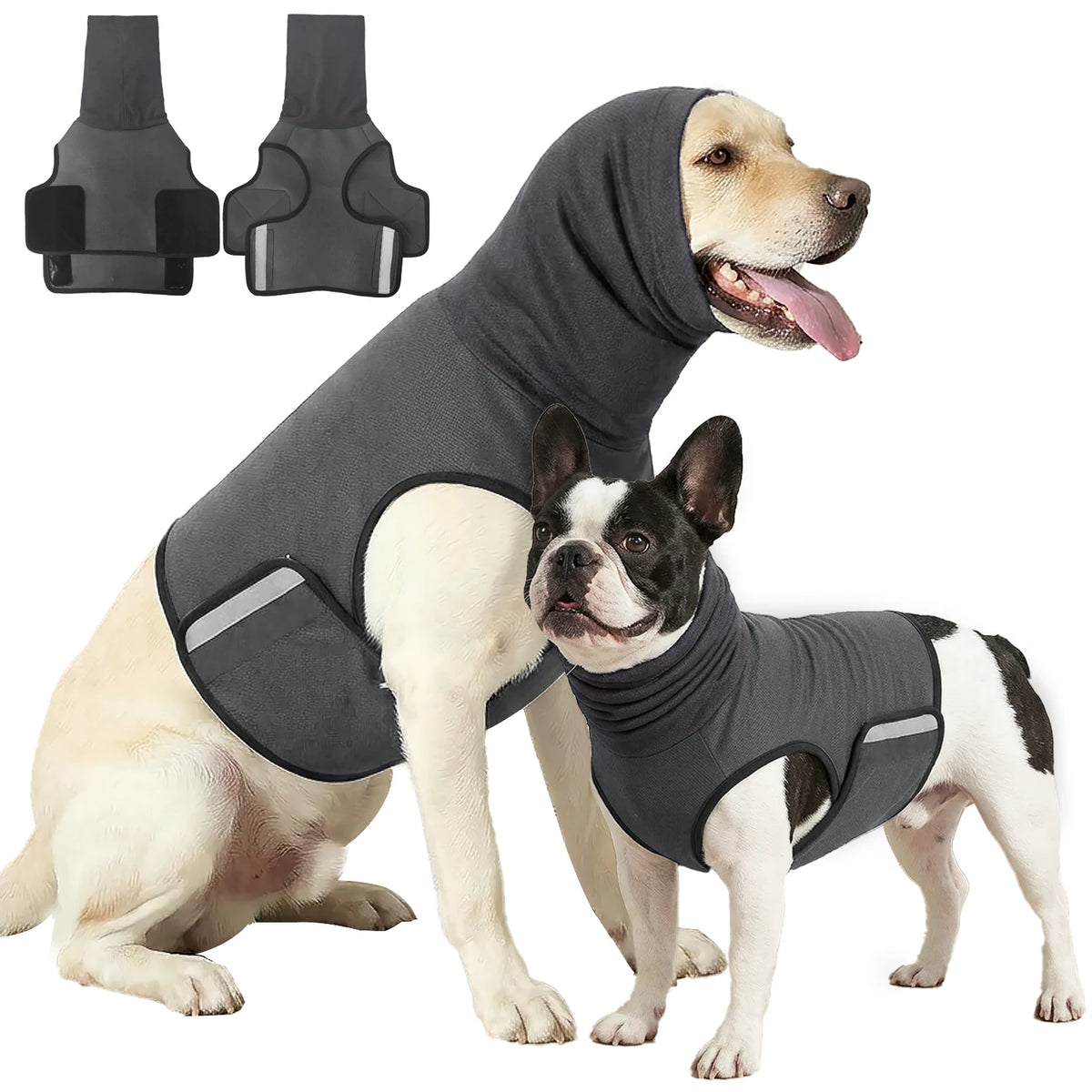 Petssify Dog Anxiety Vest – Skin-Friendly Calming Thunder Jacket for Dogs