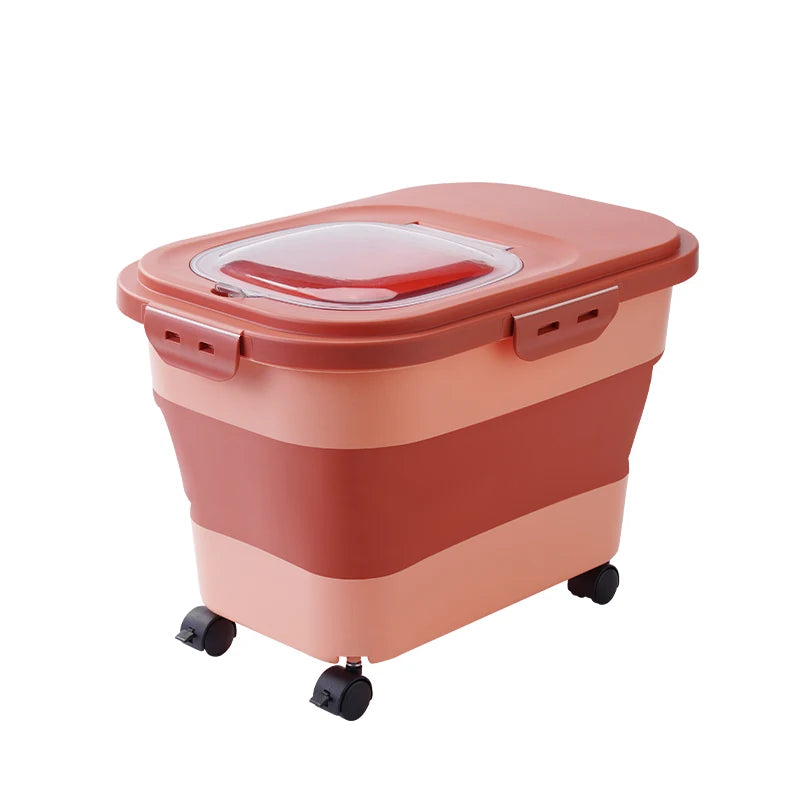 Petssify Collapsible Pet Food Storage Container – Airtight 33LB Dry Food Box