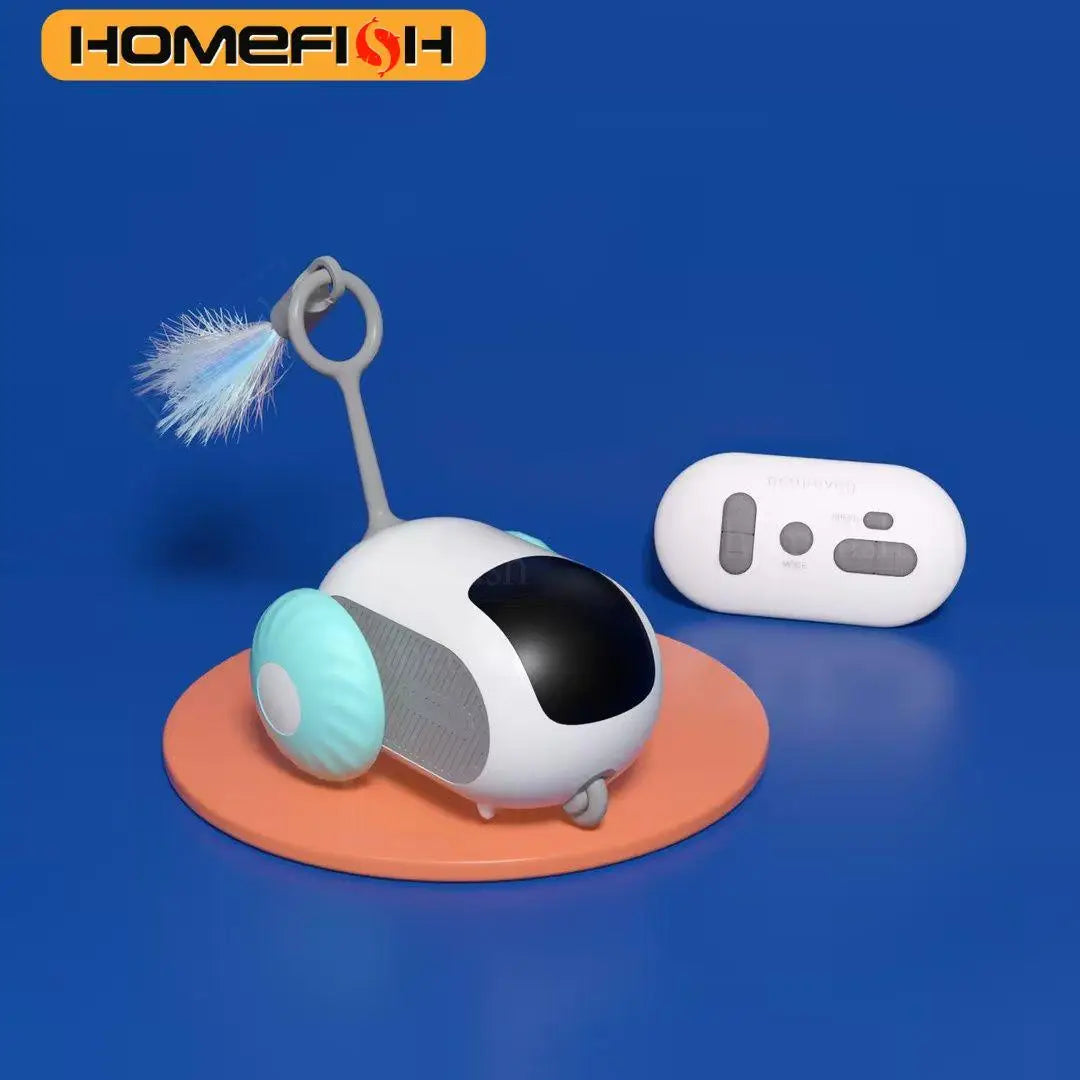 Smart RC Cat Toy Car | 2 Modes | Remote Controlled | Interactive Kitten Training Toy for Cats & Dogs