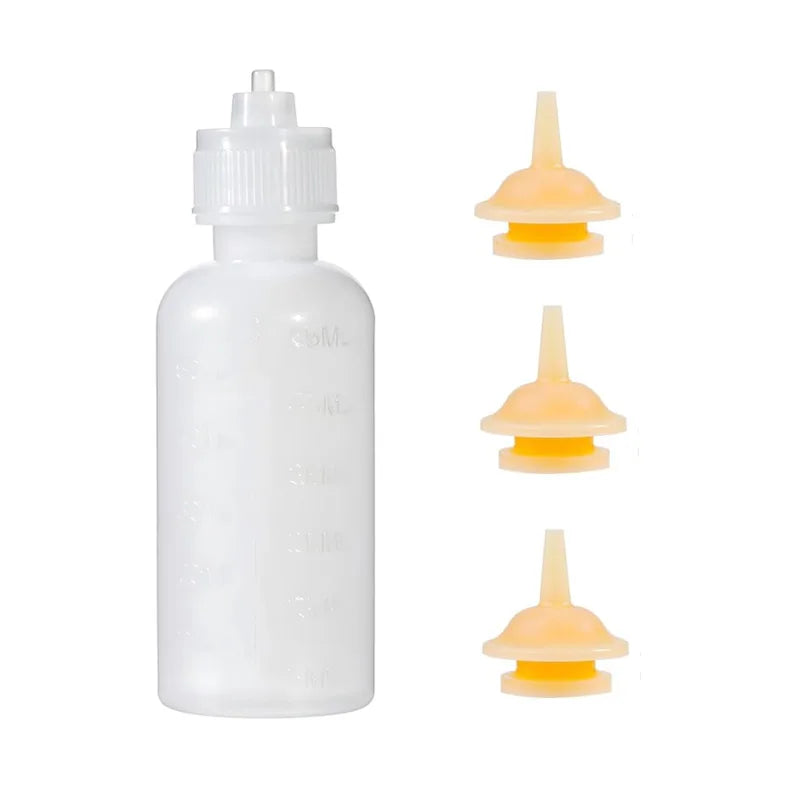 Petssify Newborn Pet Nursing Bottle Kit – 55ml with Silicone Nipples