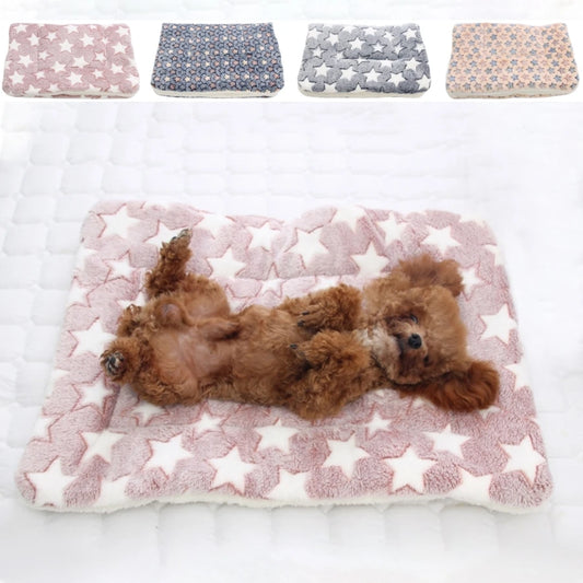 Petssify Thicken Flannel Pet Bed – Soft Warm Sleeping Mat for Small & Medium Dogs