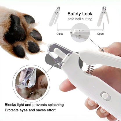 Quiet Pet Nail Grinder | 2 LED Lights | Safe & Gentle | For Dogs & Cats