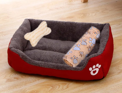 Petssify Large Square Nest Pet Bed – Candy-Colored Cozy Kennel for Dogs & Cats