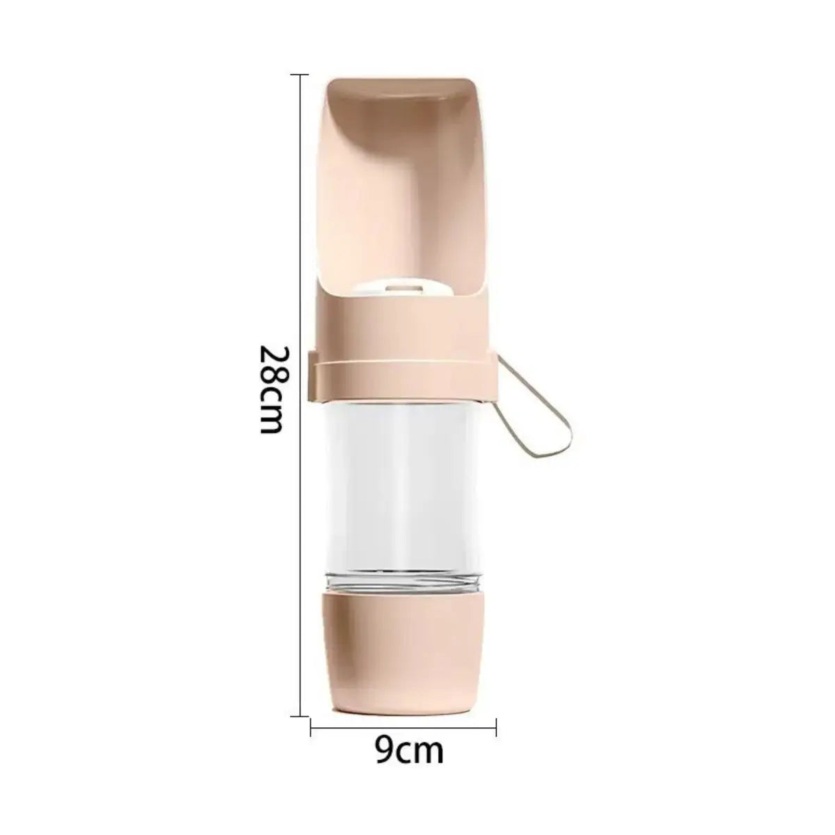 Petssify Portable Dog Water Bottle with Storage – 2-in-1 Travel Feeder