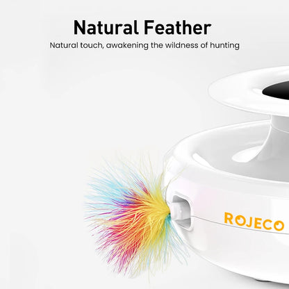 2-in-1 Smart Cat Toy | Feather & Ball Set | 5 Modes | Electronic Interactive Toy for Cats & Dogs