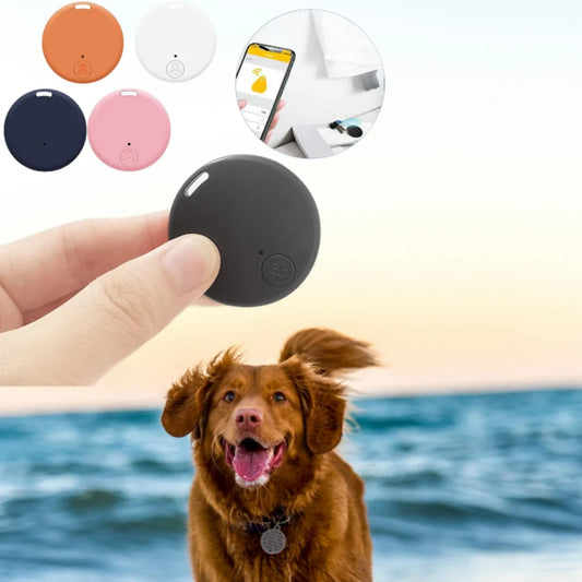 Pet GPS Bluetooth 5.0 Tracker | Anti-Lost Device | Mini Round | For Cats, Dogs, Kids & Keys