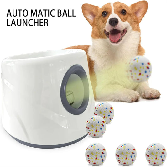 Automatic Pet Ball Throwing Machine | Compact Size | Carries 3 Balls | Outdoor Dog Thrower