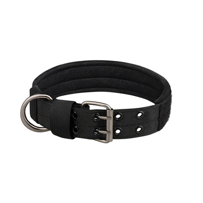 1pc Medium to Large Nylon Tactical Pet Dog Collar - Adjustable and Durable, Suitable for Medium and Large Dogs.